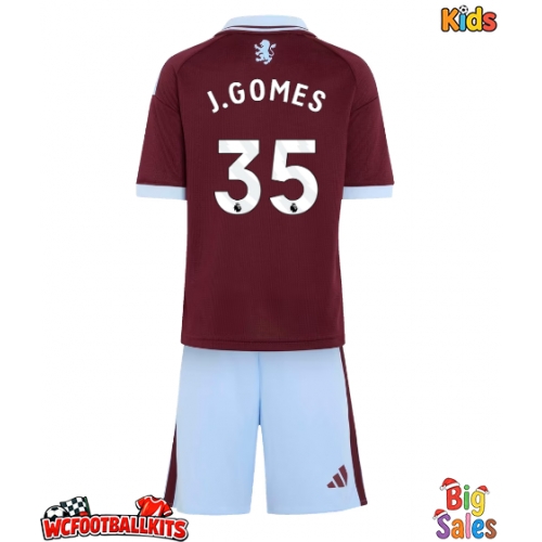 Aston Villa Joao Gomes #35 Replica Home Stadium Kit for Kids 2026-27 Short Sleeve (+ pants)